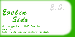 evelin sido business card